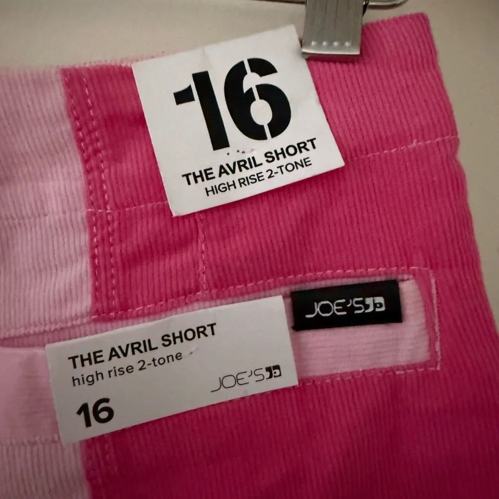 Girls' Joe's Jeans Avril 2-Tone High Rise Jean Shorts. Size 16 Girls .